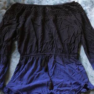 Off the shoulder VS romper!